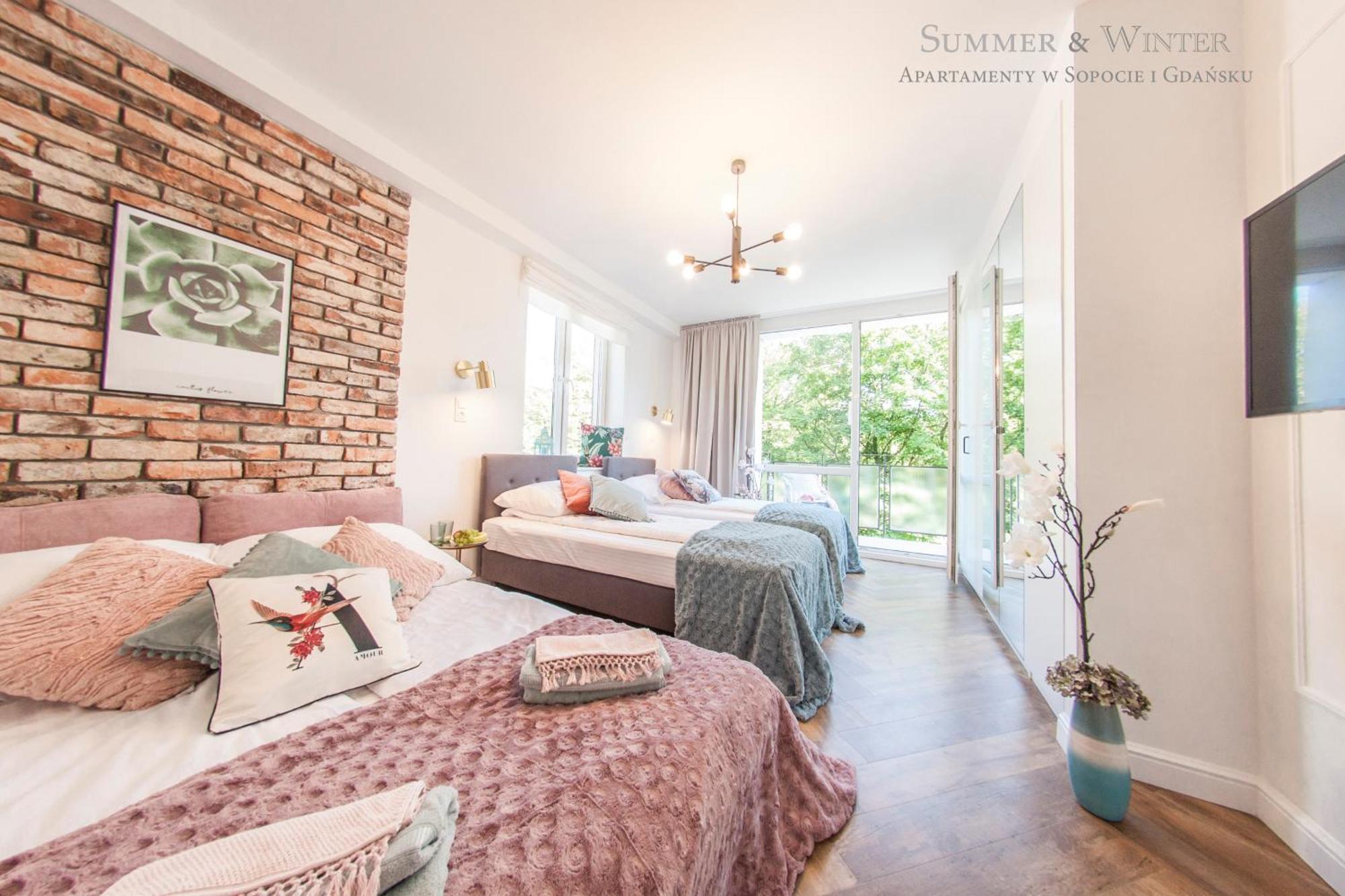 Family Luxury Pure Old Town 1-8, 2 Sypialnie I Salon, Parking Pub, 60m2 Апартаменти